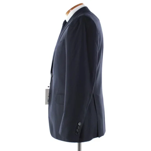 Cardinal of Canada NWT 100% Wool Sport Coat Size 40S US In Solid Navy Blue